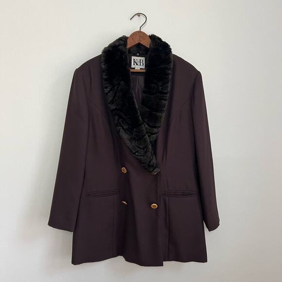 Stella Louise for KB Burgundy 2 Piece Skirt and Blazer Jacket Suit Set Women 16 - Picture 5 of 15